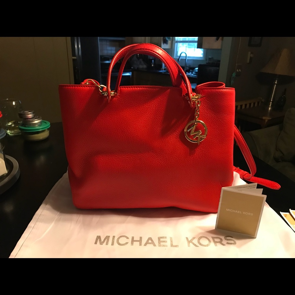 Orange red Mk bag